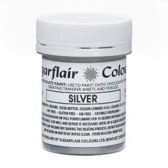 Sugarflair Chocolate Paint - Silver - 35g